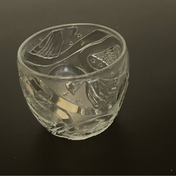 Vintage KIG Crystal Votive Candle Holder angel - Picture 3 of 3